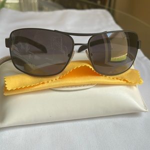 PRADA LINEA ROSSA POLARIZED BLACK RUBBER SPS 541 65 14 125 Rectangle sport lens